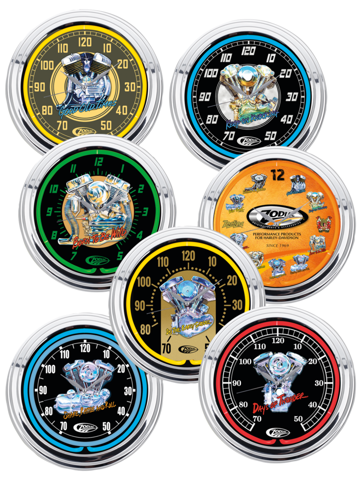 ZODIAC NEON WALL CLOCKS - view 2