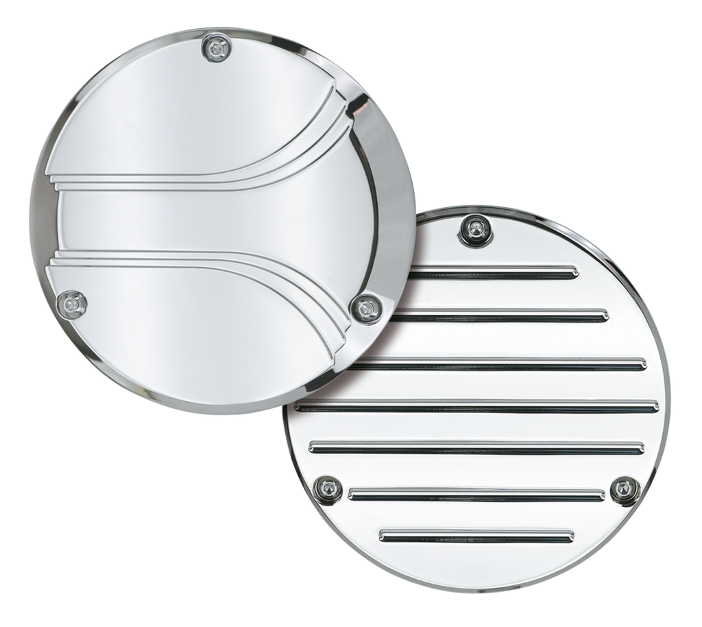 "PRO MAX" CHROME BILLET DERBY COVERS - view 1