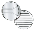 "PRO MAX" CHROME BILLET DERBY COVERS - view 1