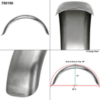 LOWBROW CUSTOMS UNIVERSAL STEEL REAR FENDERS - view 2