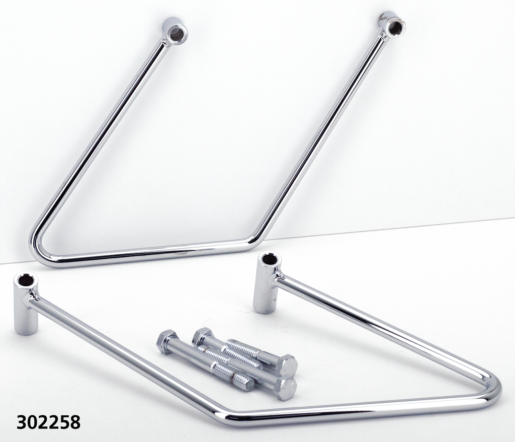 CHROME SADDLEBAG SUPPORTS - view 3