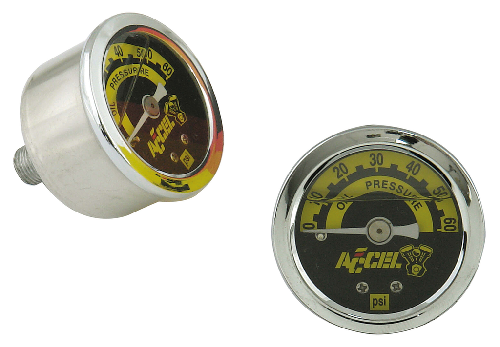 ACCEL LIQUID-FILLED OIL PRESSURE GAUGE - view 1