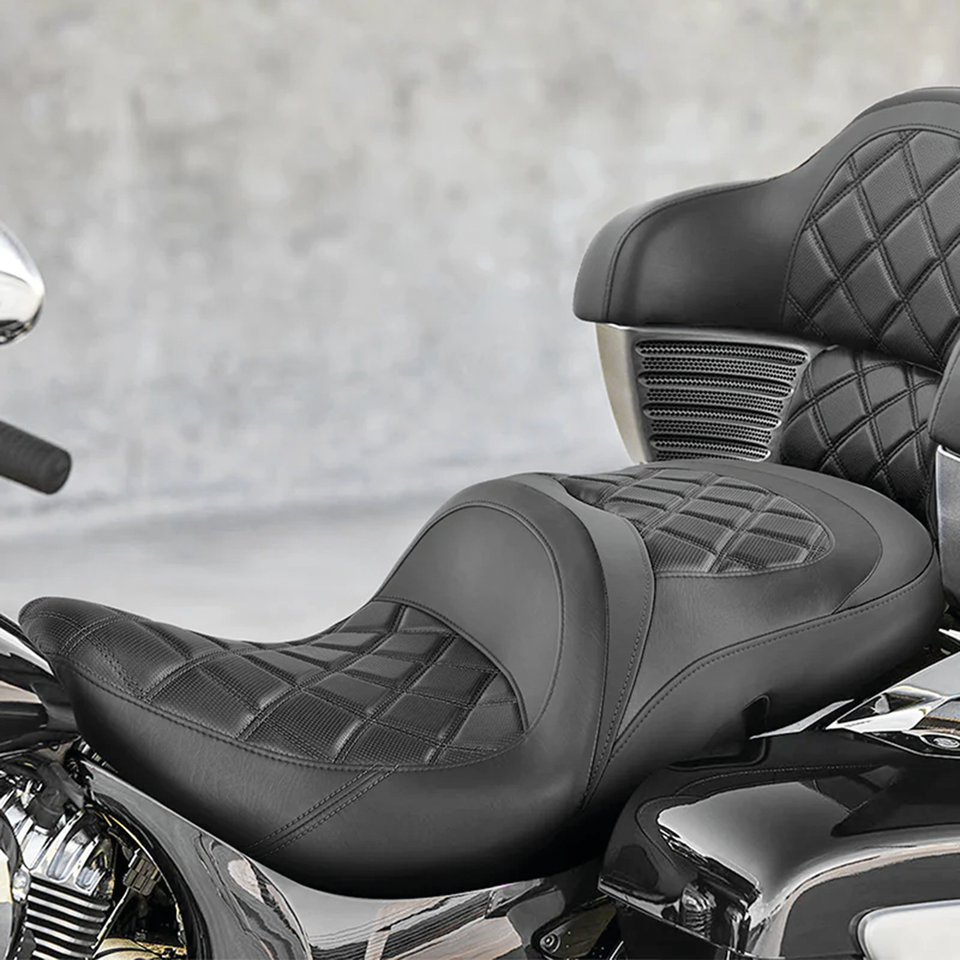 C.C. RIDER 2-UP REACH SEAT FOR BIG INCH INDIAN - view 2