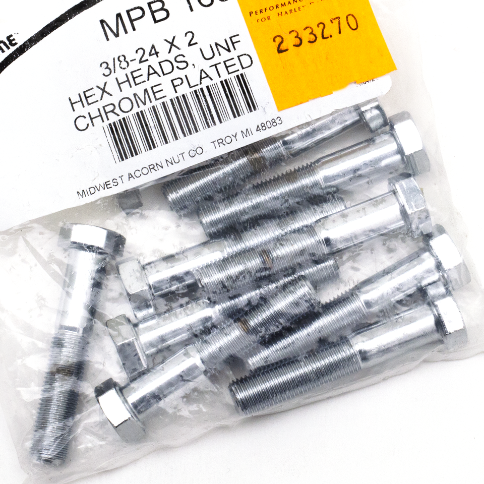 CHROME PLATED HEX HEAD CAP SCREWS ASSORTMENT - view 1