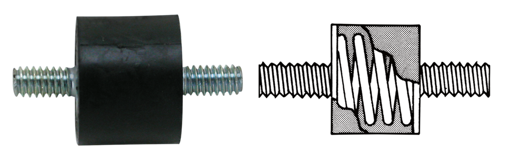 HEAVY-DUTY RUBBER MOUNTS WITH STUDS - view 3