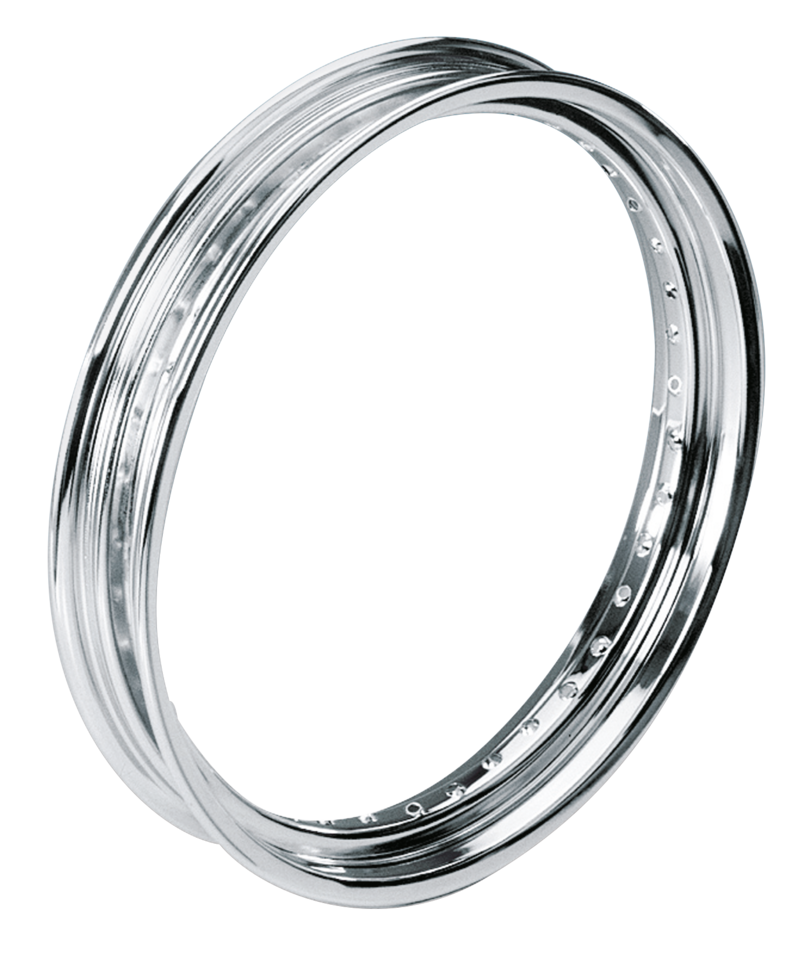CHROME 19" FRONT RIM WITH ROLLED EDGES Secondary image