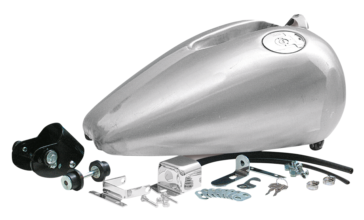 ONE PIECE "RUBBER MOUNTED" FAT BOB TANK FOR SPORTSTER - view 1 Main image