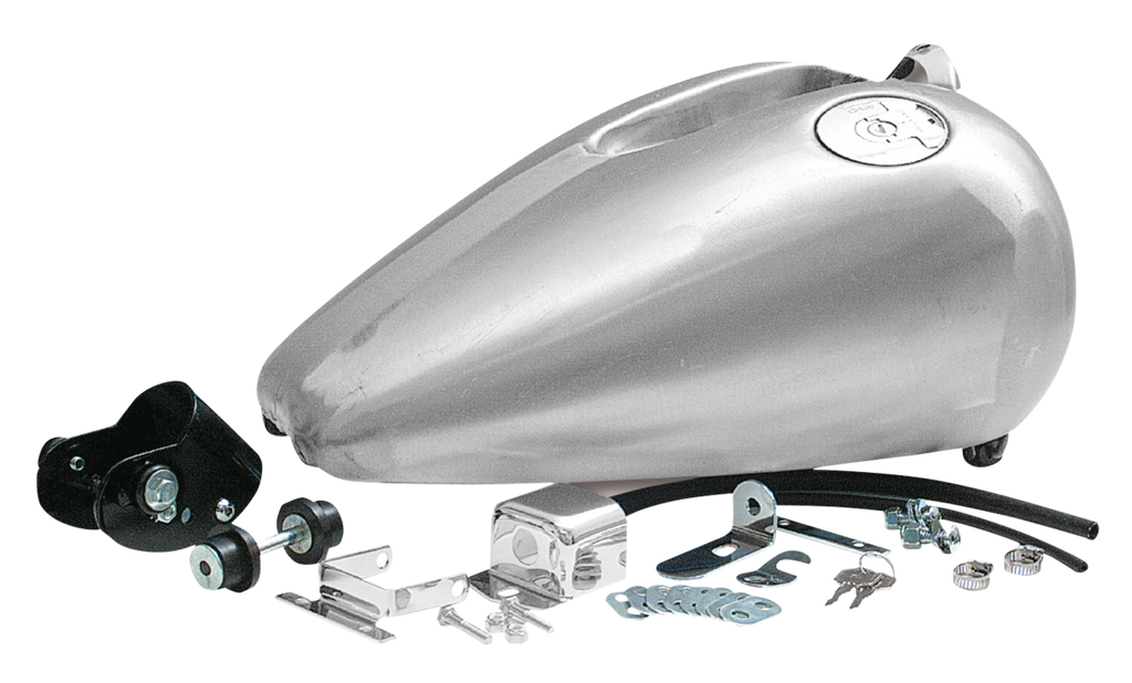 ONE PIECE "RUBBER MOUNTED" FAT BOB TANK FOR SPORTSTER - view 1