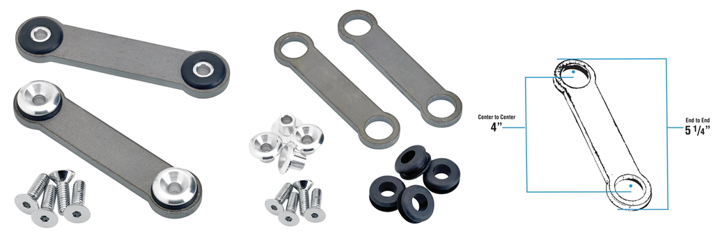 LOWBROW CUSTOMS WELD-ON UNIVERSAL GAS TANK MOUNT KIT - view 2