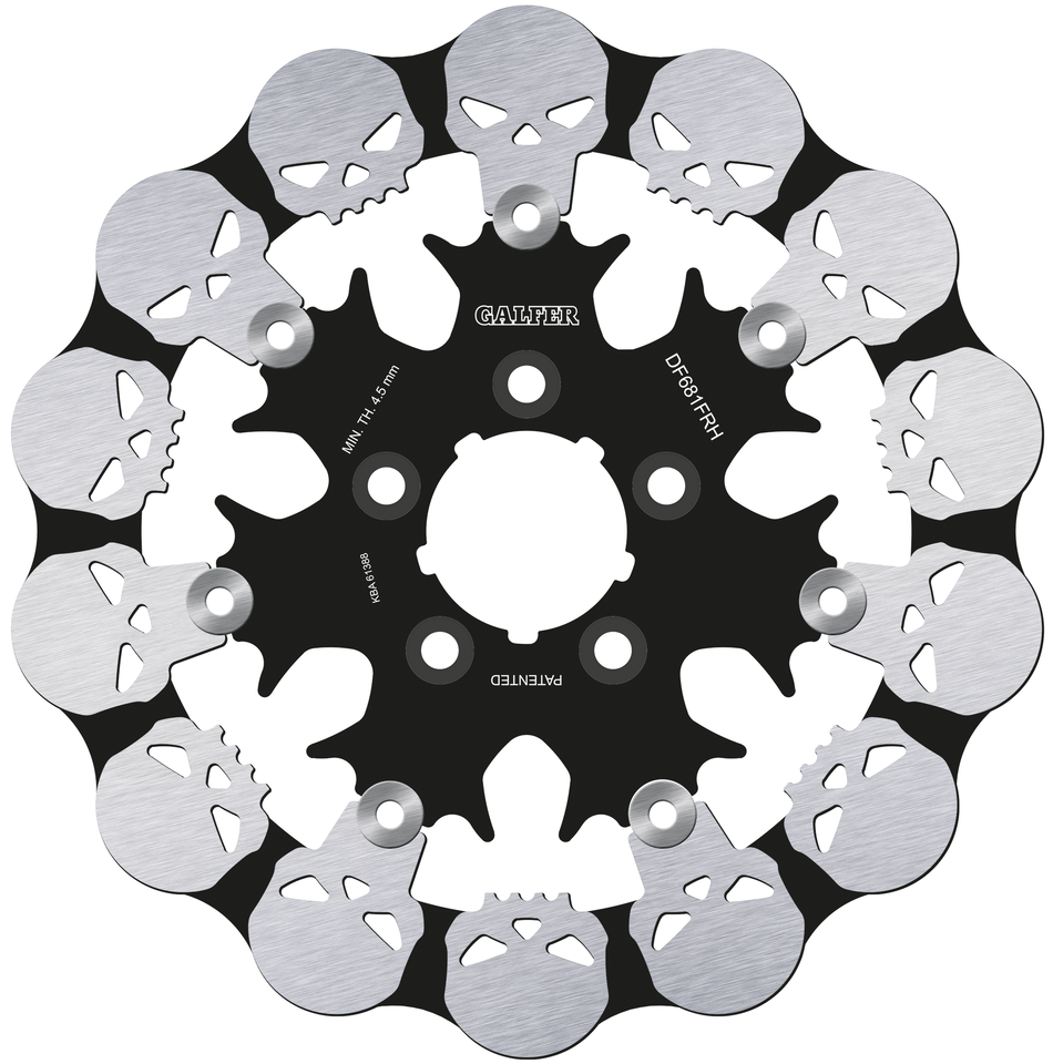 GALFER SKULLED DISC BRAKE ROTORS Secondary image