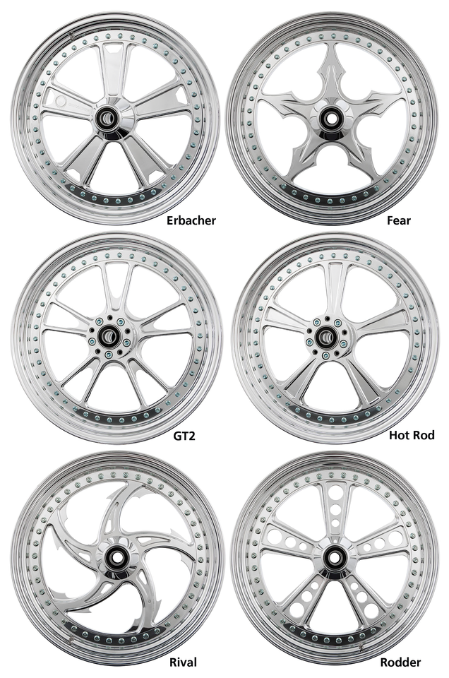 RICK'S THREE-PIECE BILLET ALUMINUM WHEELS - view 2