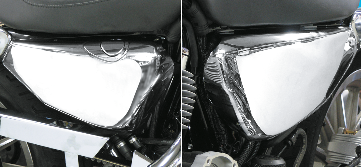CHROME FRAME COVERS FOR SPORTSTER Secondary image