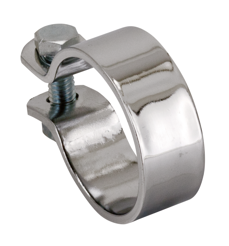 UNIVERSAL CHROME EXHAUST & MUFFLER CLAMPS - view 1