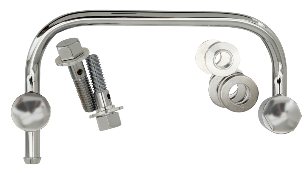 CHROME THRU-THE-HEAD BREATHER TUBES - view 2