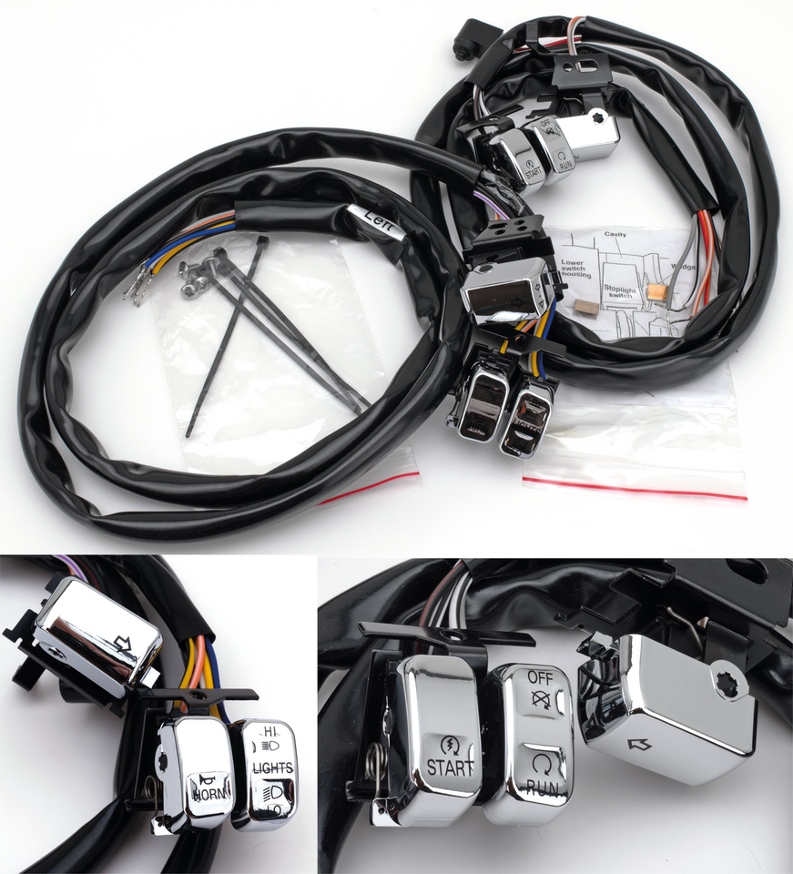 ERGONOMIC HANDLEBAR SWITCHES FOR 1996-2013 MODELS - view 1 Main image