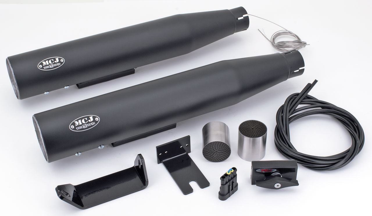 MCJ ADJUSTABLE EXHAUSTS FOR DYNA - view 1