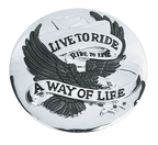 LIVE TO RIDE GAS CAP COVER - view 1