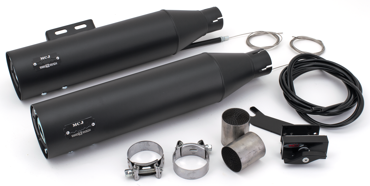 MCJ ADJUSTABLE EXHAUSTS FOR MILWAUKEE EIGHT SOFTAIL - view 1 Main image
