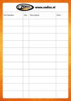ZODIAC NOTE PAD - view 1