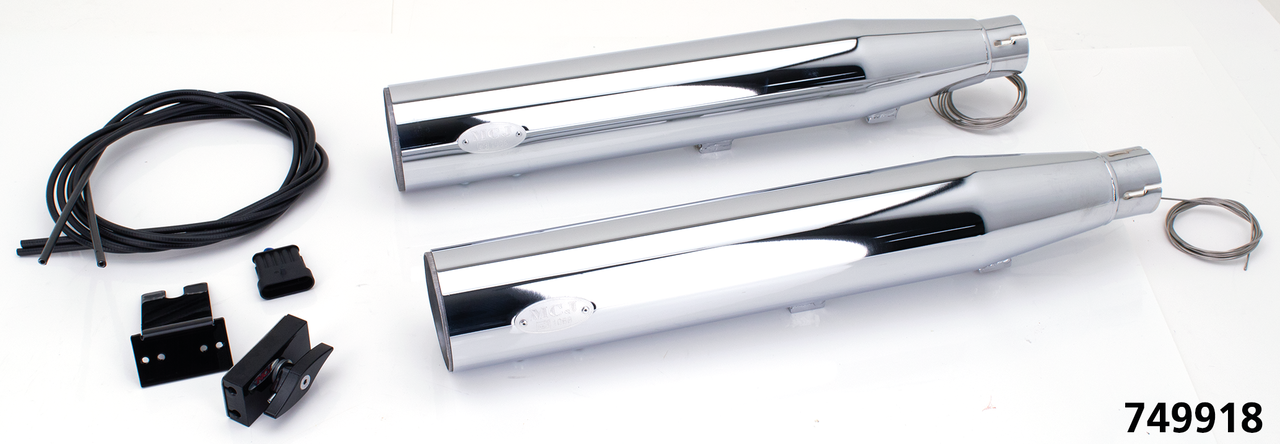 MCJ ADJUSTABLE EXHAUSTS FOR TWIN CAM SOFTAIL - view 1 Main image