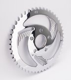 "SWIRLED" REAR SPROCKETS WITH CHROME FINISH - view 1