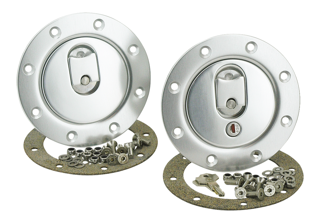 "QUICK ACTION" ALUMINUM RACING GAS CAPS - view 1