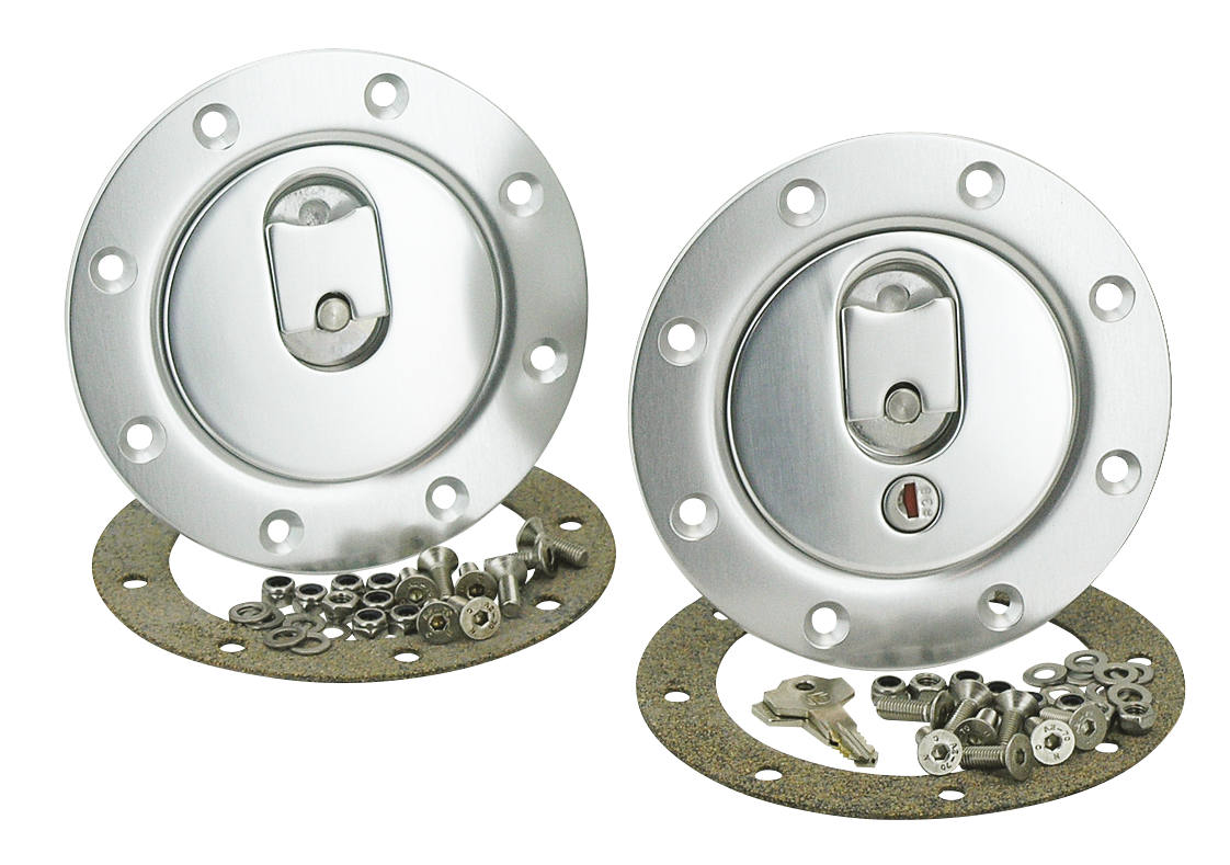 "QUICK ACTION" ALUMINUM RACING GAS CAPS - view 1