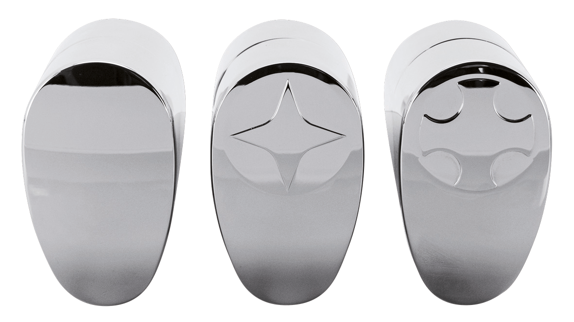 FUSION CHROME BILLET OVAL HEAD RISERS - view 1 Main image