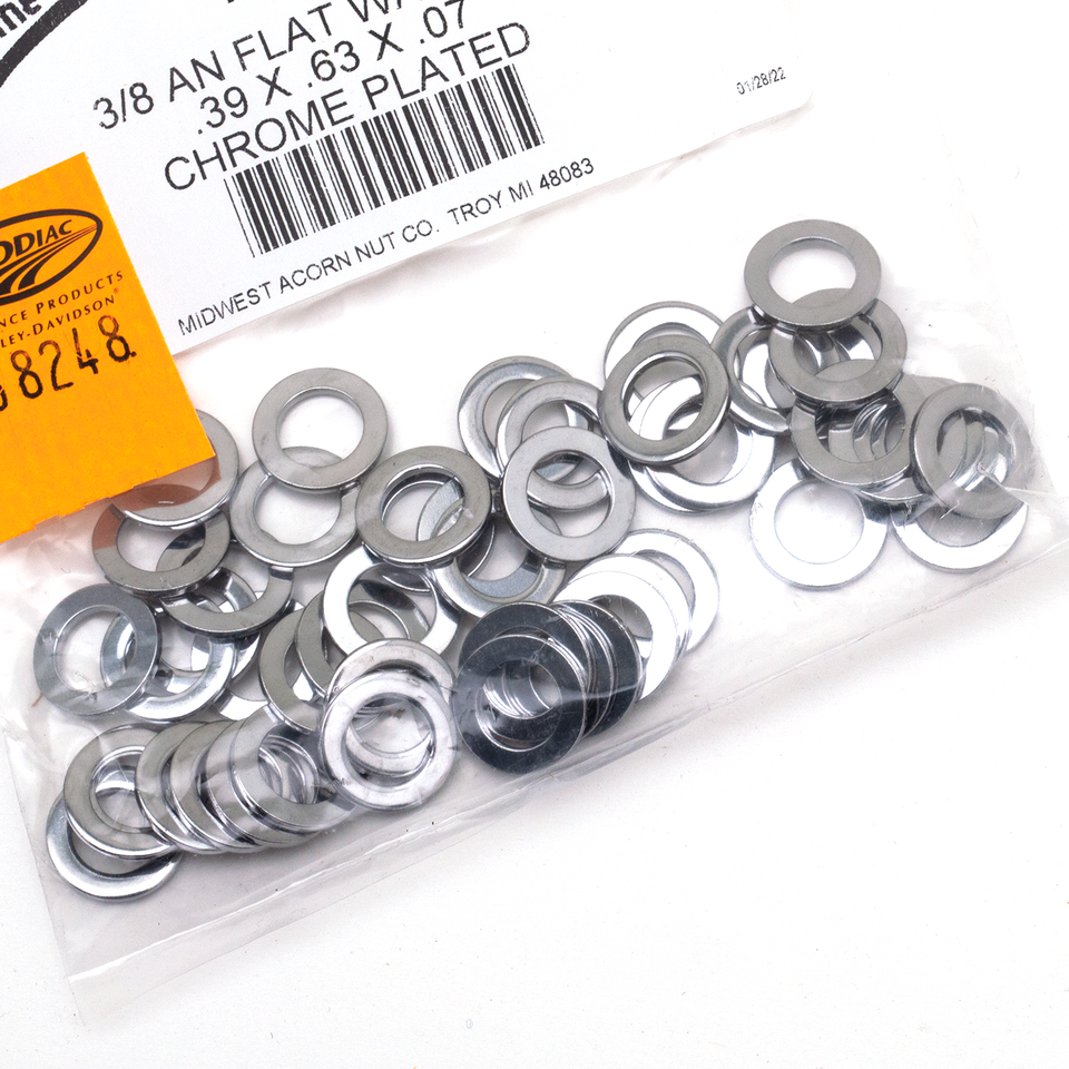 CHROME PLATED FLAT WASHERS ASSORTMENT - view 1
