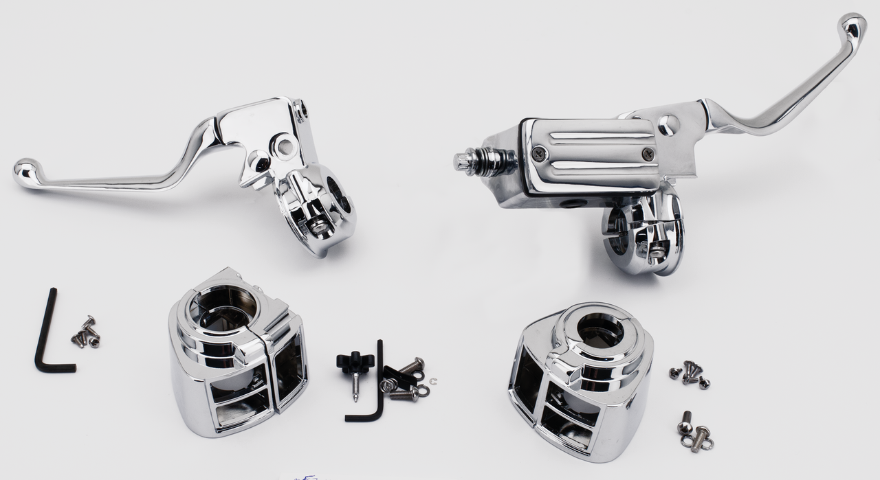 CHROME HANDLEBAR CONTROLS FOR 1982-1995 MODELS - view 1 Main image