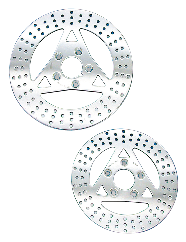 POLISHED STAINLESS STEEL DISC BRAKE ROTORS - view 2