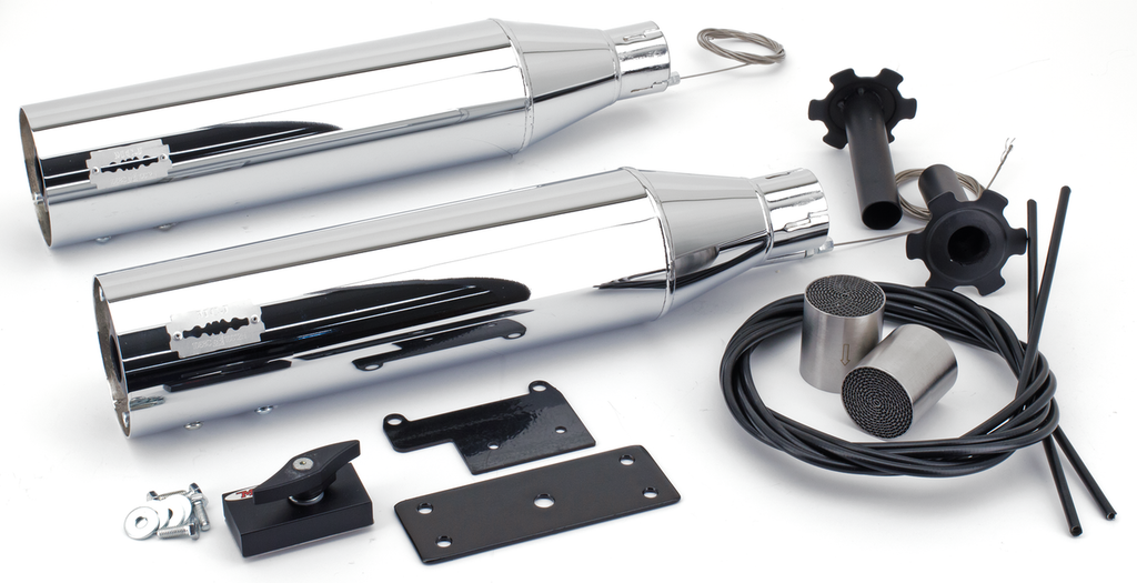 MCJ ADJUSTABLE SLIP-ON MUFFLERS FOR INDIAN SCOUT - view 2
