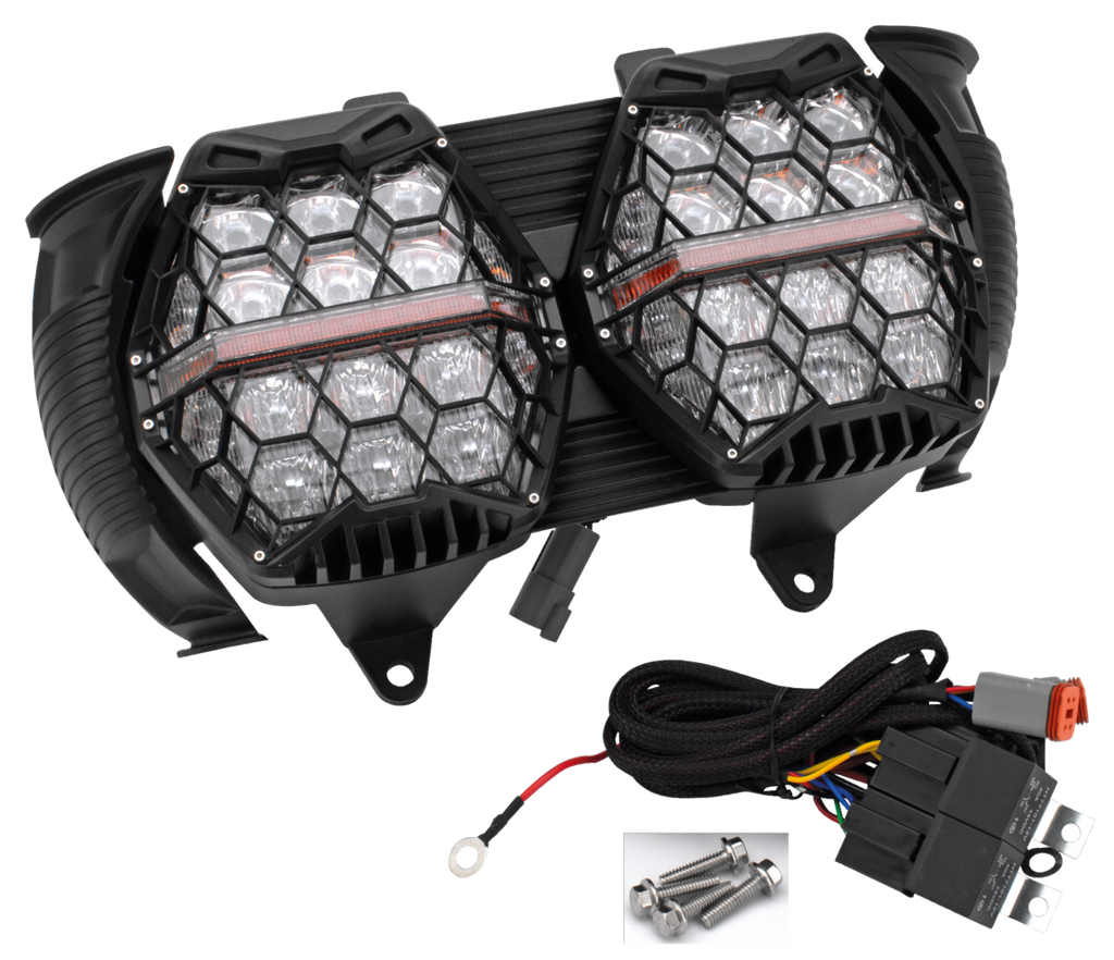 HONEYCOMB ROAD GLIDE LED HEADLIGHT UNIT - view 1
