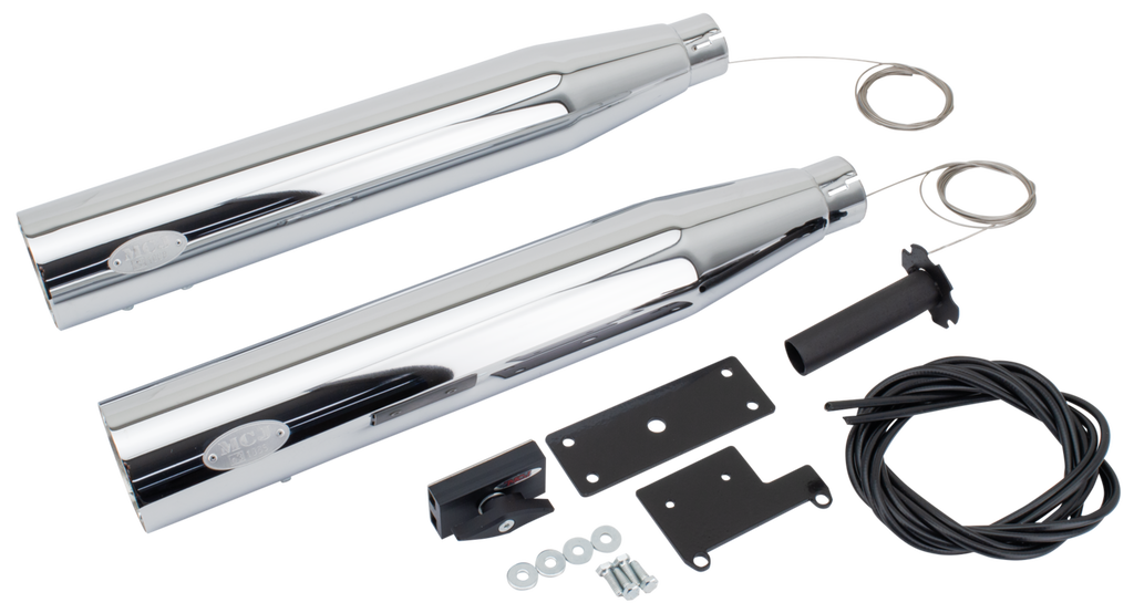 MCJ ADJUSTABLE SLIP-ON MUFFLERS FOR INDIAN SCOUT - view 2