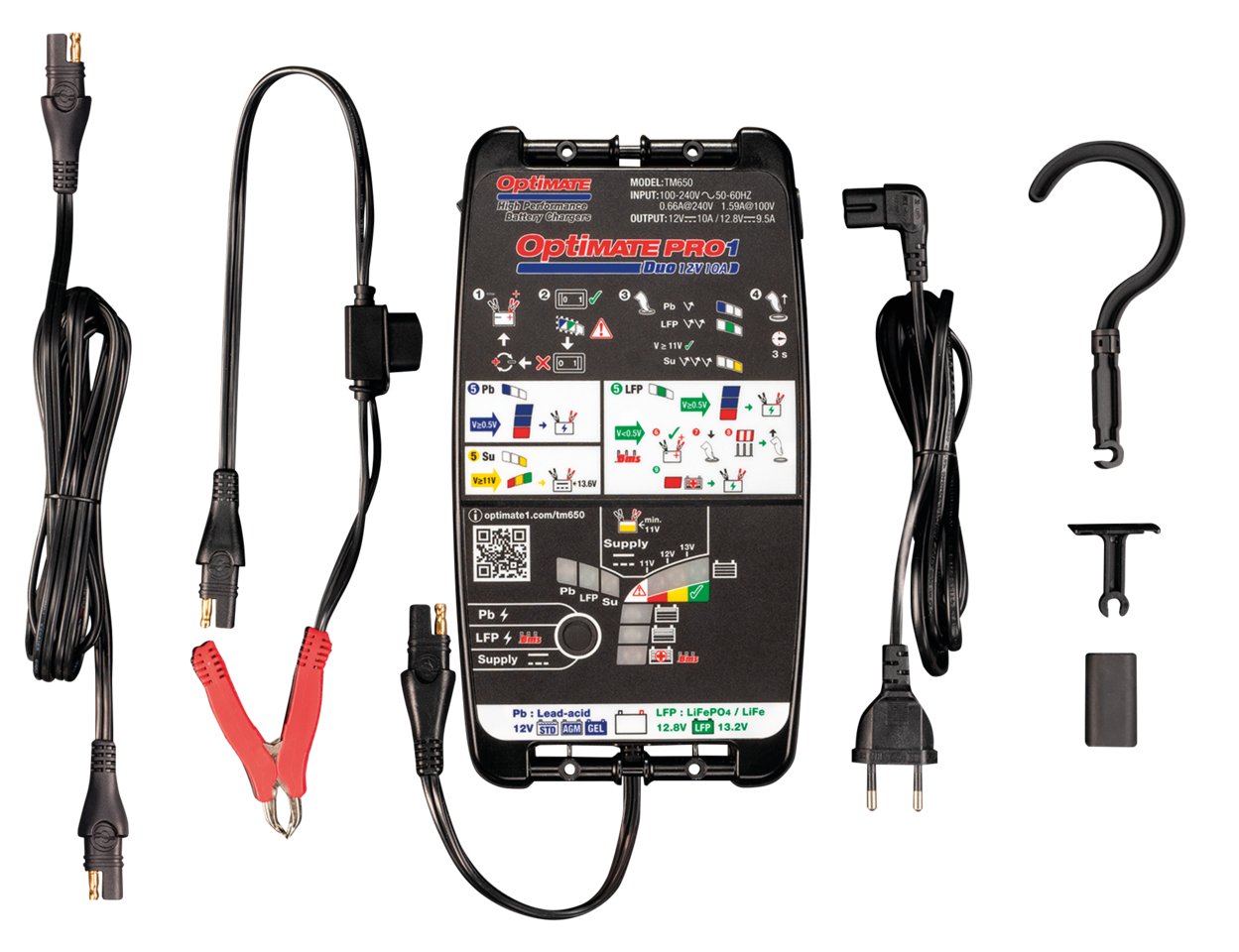 OPTIMATE PRO 1 DUO BATTERY CHARGER FOR PROFESSIONAL USE - view 1