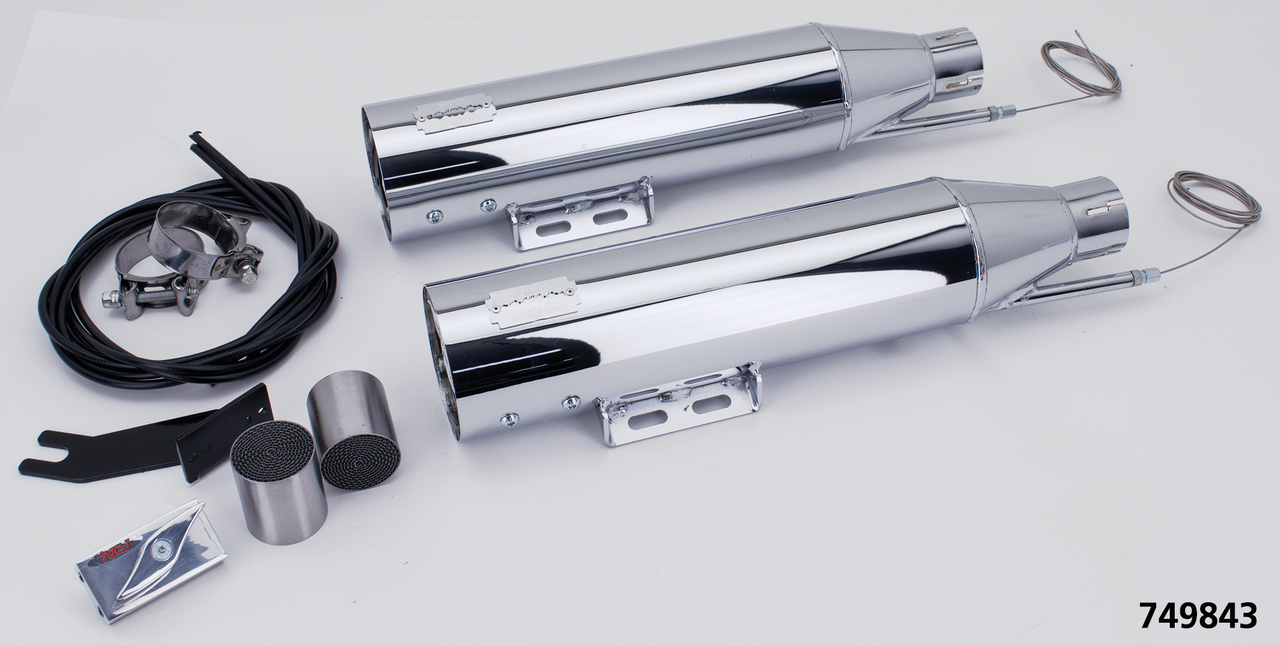 MCJ ADJUSTABLE EXHAUSTS FOR MILWAUKEE EIGHT SOFTAIL - view 1 Main image