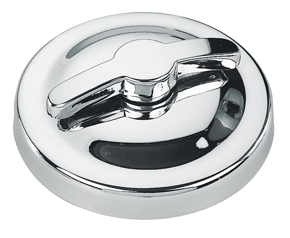 CHROME OIL TANK CAP ASSEMBLY - view 2
