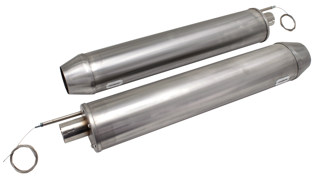 MCJ ADJUSTABLE EXHAUSTS FOR V-ROD - view 1 Main image