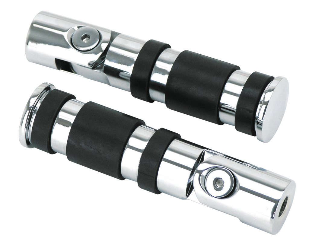 CHROME FOLDING PASSENGER PEGS - view 1