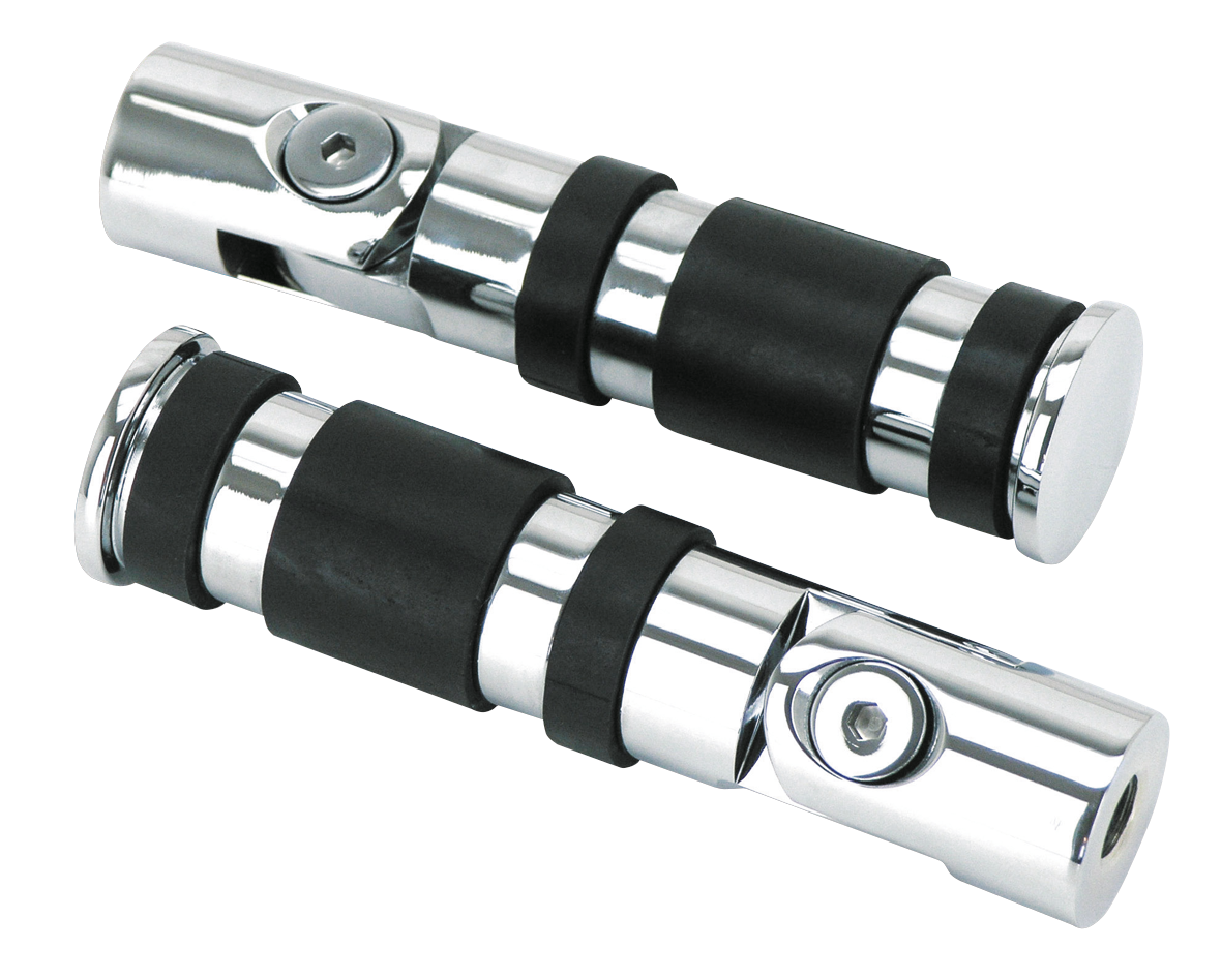 CHROME FOLDING PASSENGER PEGS - view 1