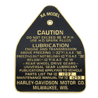 VINTAGE CAUTION & DATA PLATES - view 2