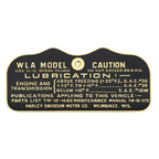 VINTAGE CAUTION & DATA PLATES - view 2