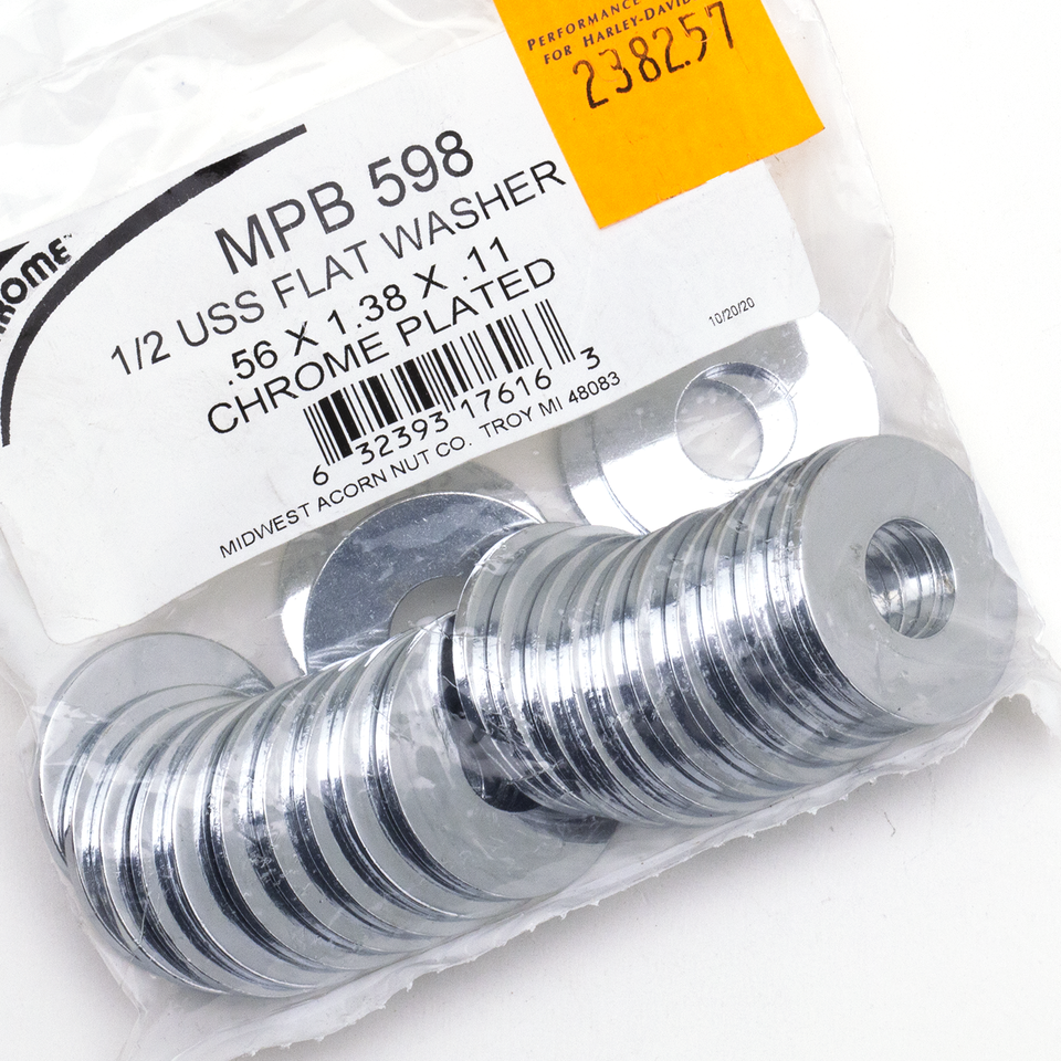 CHROME PLATED FLAT WASHERS ASSORTMENT - view 1