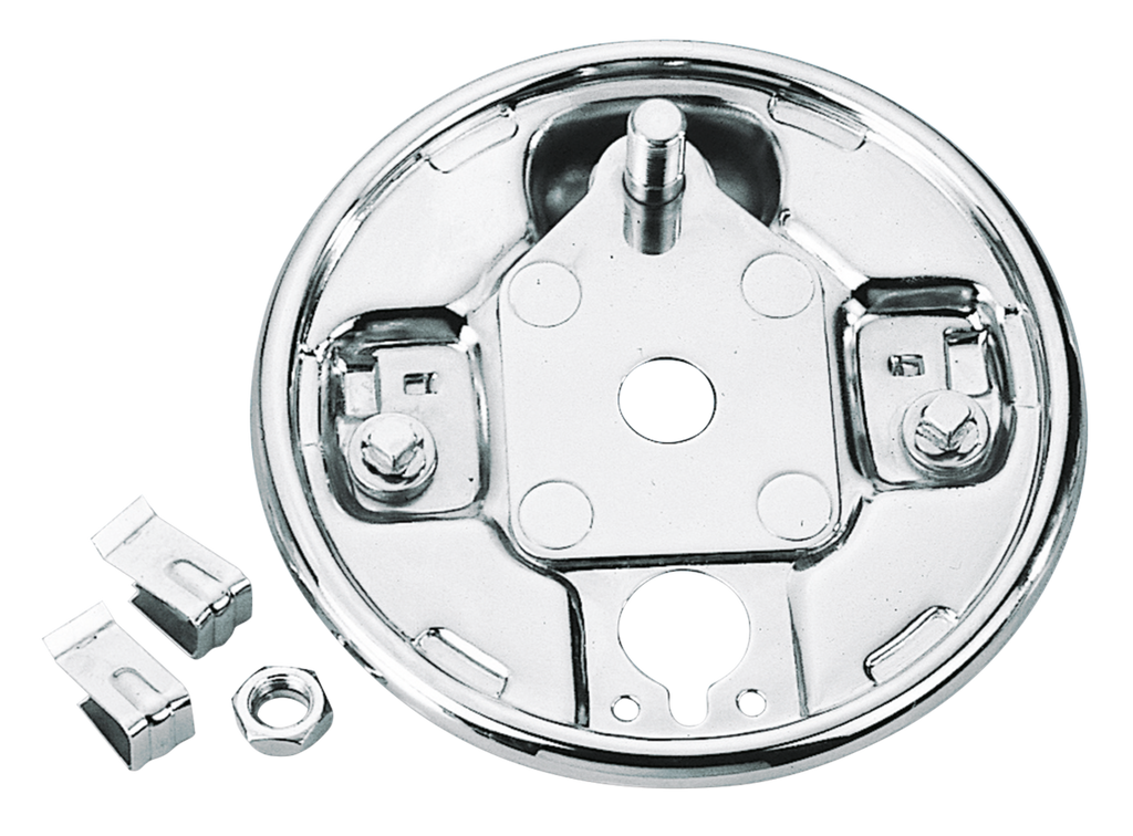 CHROME REAR BRAKE BACKING PLATES - view 2