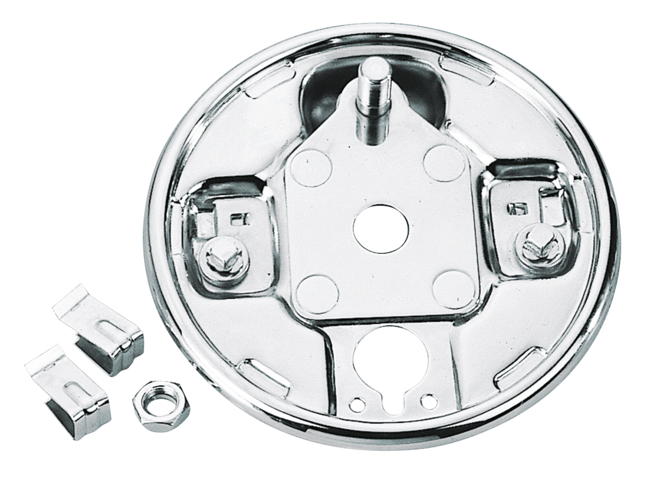 CHROME REAR BRAKE BACKING PLATES - view 2