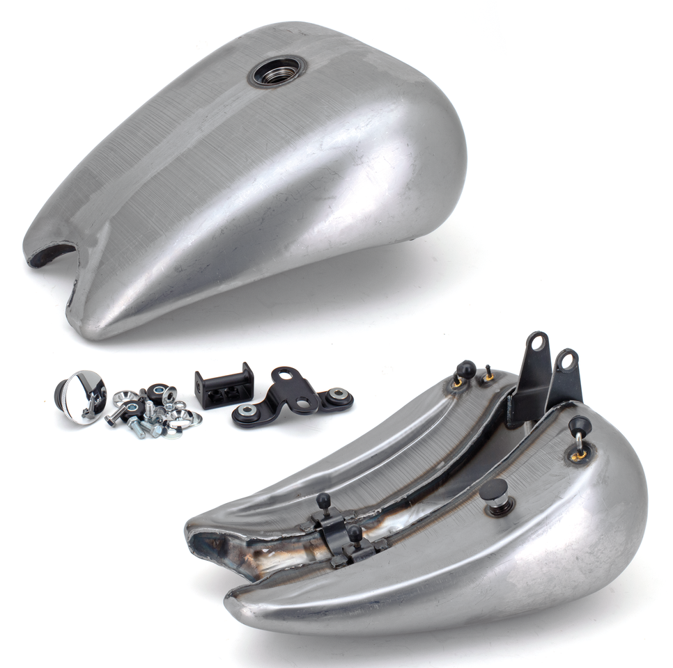 ONE PIECE STRETCHED SMOOTH TOP STEEL GAS TANK FOR SOFTAIL MODELS - view 1