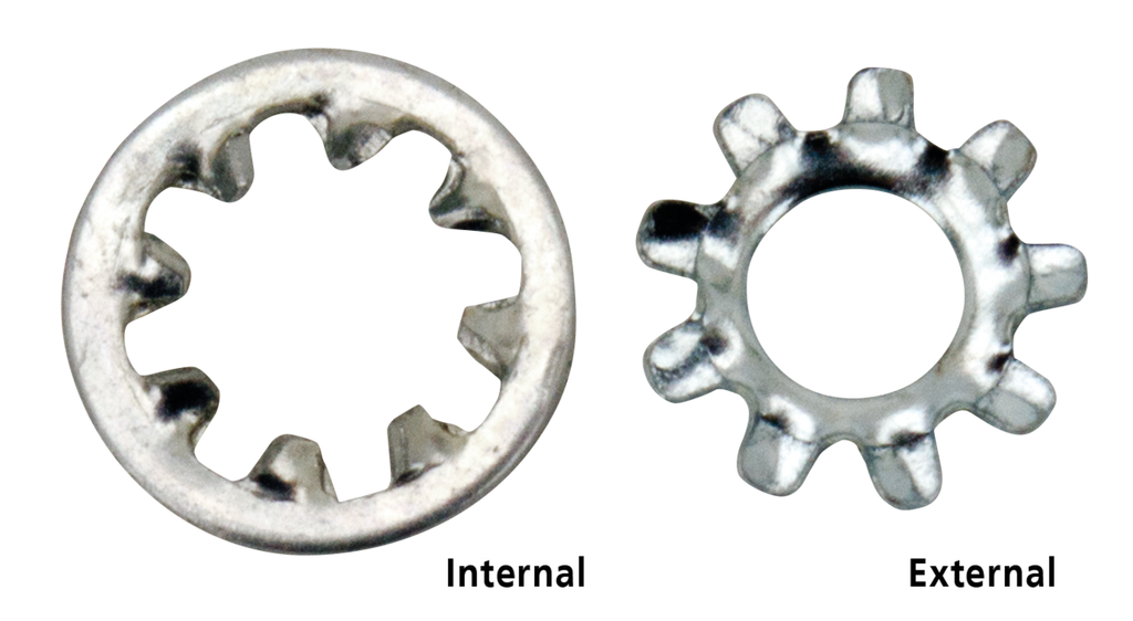 INTERNAL AND EXTERNAL LOCK WASHERS - view 2