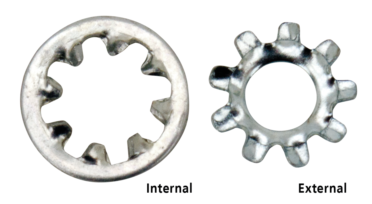 INTERNAL AND EXTERNAL LOCK WASHERS - view 2