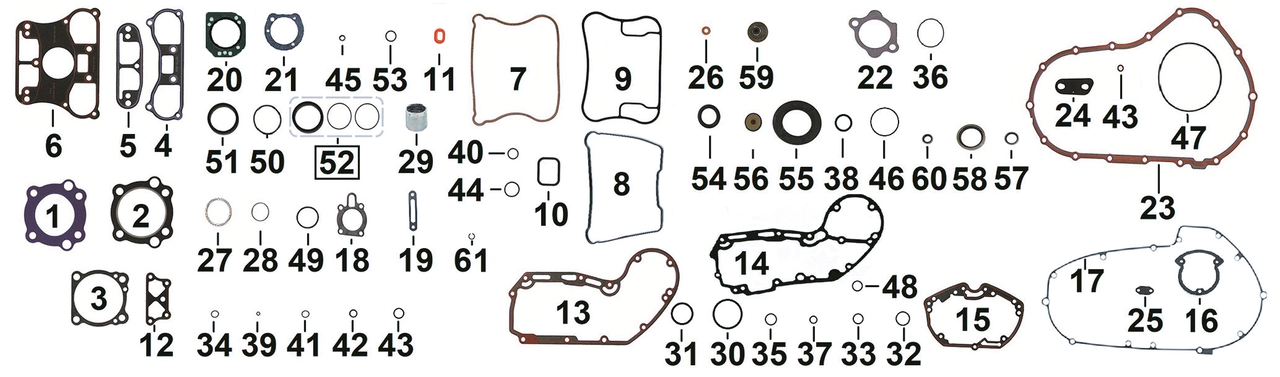 TRANSMISSION PARTS FOR 2006-2022 XL & XR SPORTSTER AND AIR COOLED BUELL - view 2 Main image