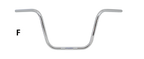 FEHLING ONE INCH DIAMETER APEHANGER HANDLEBARS - view 1